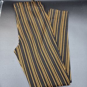 Forever 21 Black and Orange Striped Pants